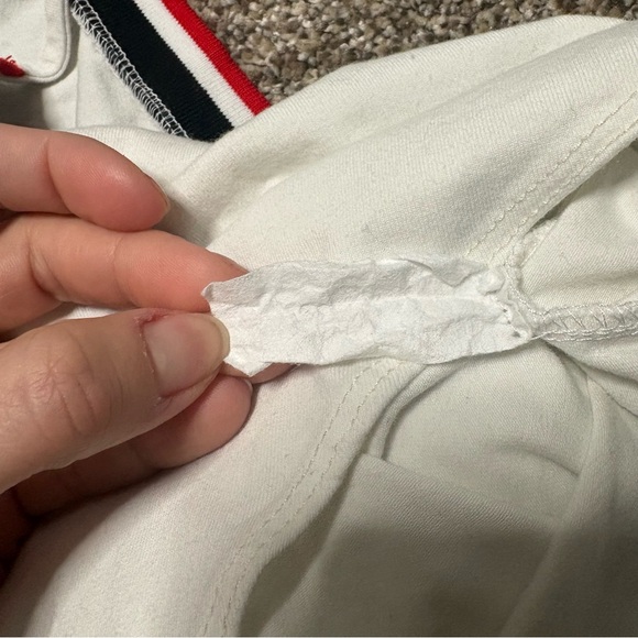 Charlotte Russe Women’s Large White Bodysuit with Red and Black Trim - Picture 7 of 7